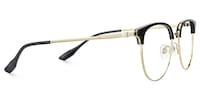 Grace - Round Two-tone Eyeglasses - 4
