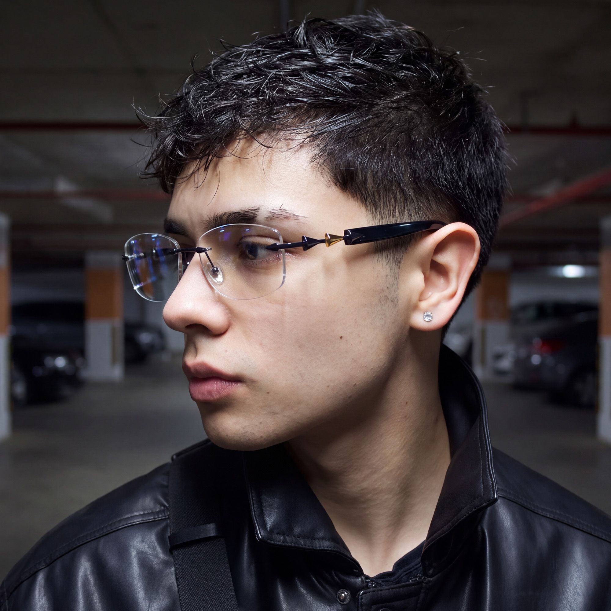 Vooglam Street Style in Real Life: Fracture - Ultralight Frameless Black Glasses by Vooglam