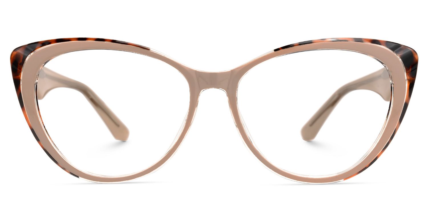 Ekundayo - Cat Eye Brown Eyeglasses | Vooglam Angle View