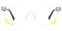 Eliezra - Rectangle Crystal Kids Eyeglasses | Vooglam Angle View