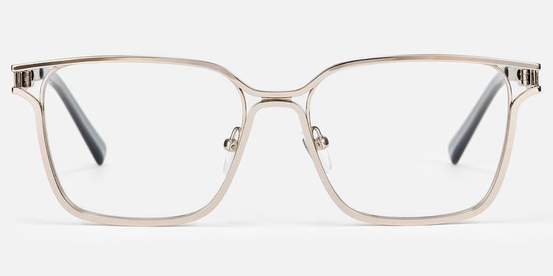 Frenzy - Rectangle Silver Eyeglasses