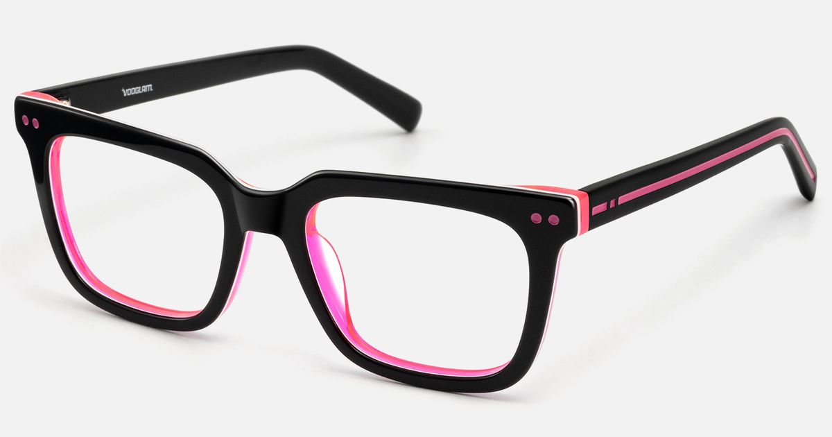 Remix - Rectangle Black Eyeglasses | Vooglam display picture 3