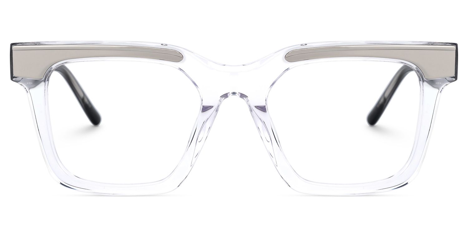 Feleti - Rectangle Crystal Eyeglasses | Vooglam Angle View