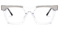 Feleti - Rectangle Crystal Eyeglasses | Vooglam Angle View