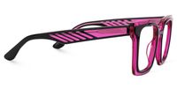 Fenicia - Square Black/Pink Eyeglasses | Vooglam