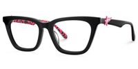 Jaiana - Cat Eye Black Eyeglasses | Vooglam Front View
