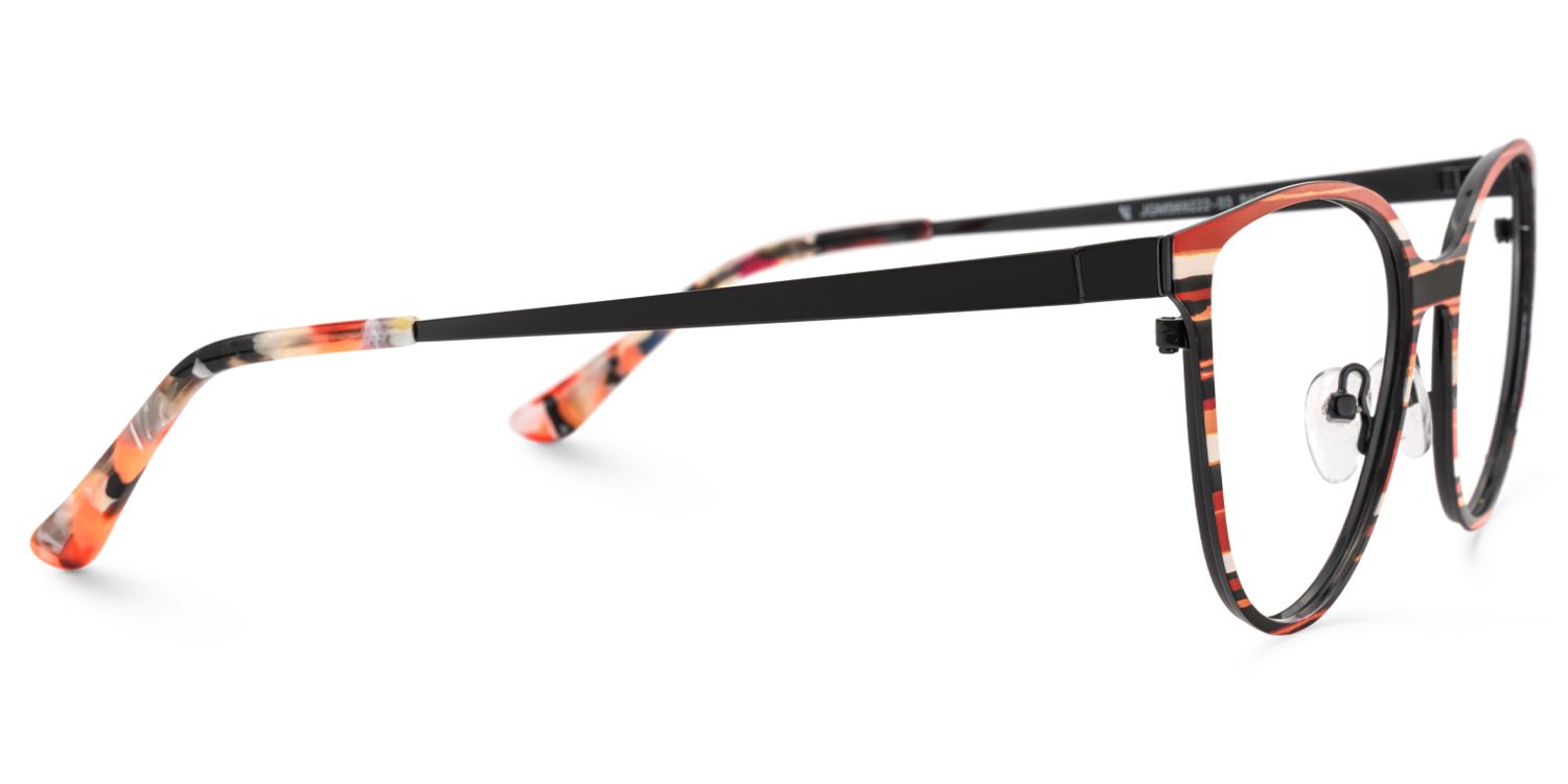 Maina - Round Red Eyeglasses product detail 4