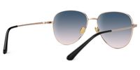 Elsbeth - Aviator Black Sunglasses | Vooglam Side View