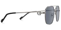 Aero - Aviator Grey Sunglasses - 4