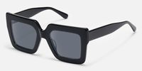 Charisse - Square Black Sunglasses | Vooglam Front View