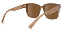 Madesh - Square Brown Fit Over Sunglasses | Vooglam Side View