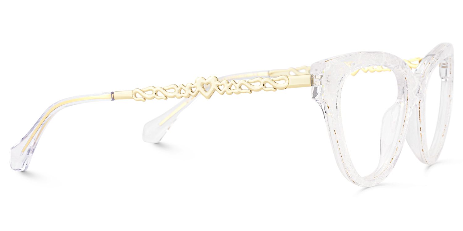 Rhapsody - Butterfly White Eyeglasses | Vooglam 4
