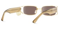Riff - Rectangle Gold Sunglasses - 5