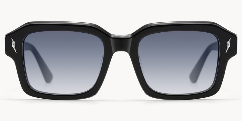 Blindspot - Square Black Sunglasses