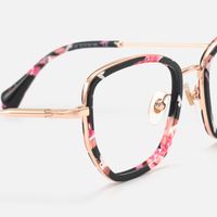 Wanderer - Geometric Floral Eyeglasses | Vooglam Design Details