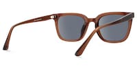 Cosmo - Rectangle Brown Sunglasses - 3