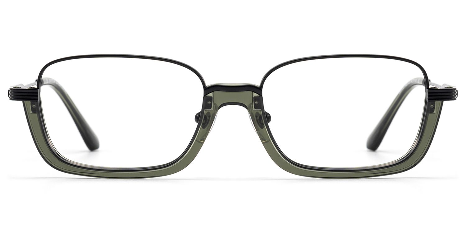 Frame Size of Basel - Matte Black Visible Wire Rim Frames | Vooglam