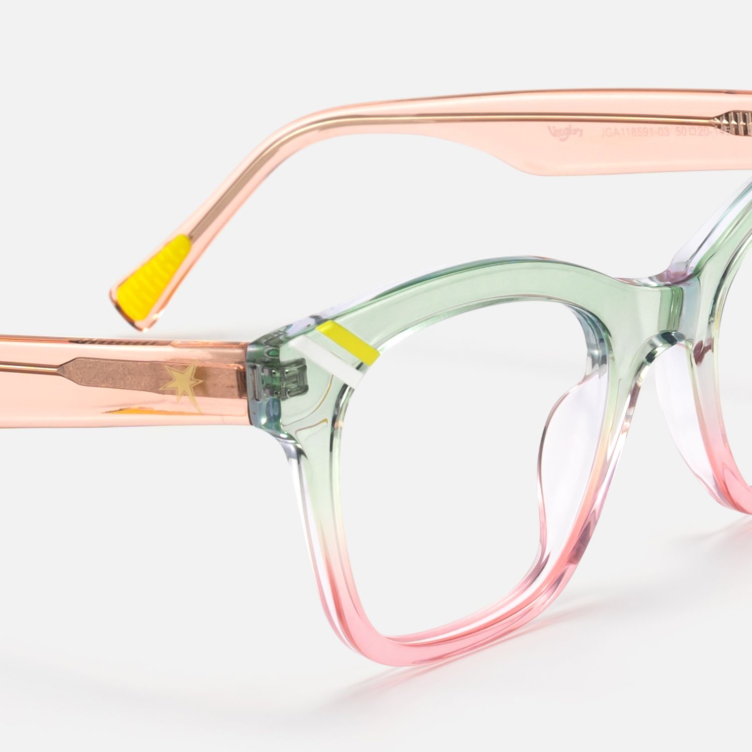 Vera - Square Two-tone Eyeglasses product detail 4