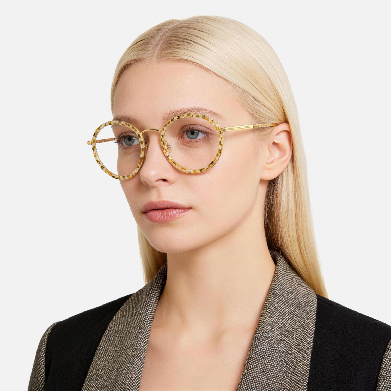 Explore the design story of Alma - Round Pattern Eyeglasses | Vooglam