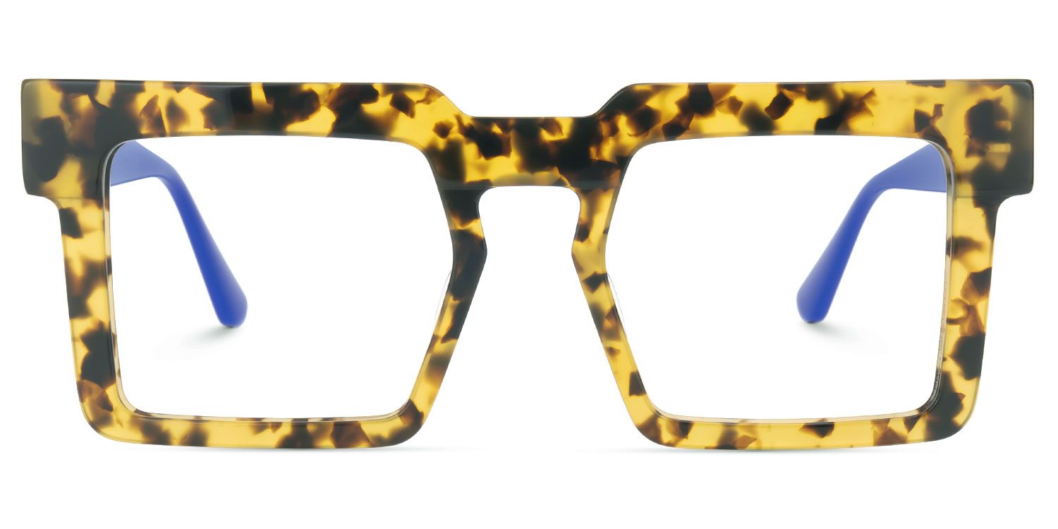 Elinoah - Square Tortoise Eyeglasses | Vooglam Angle View