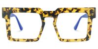 Elinoah - Square Tortoise Eyeglasses | Vooglam Angle View