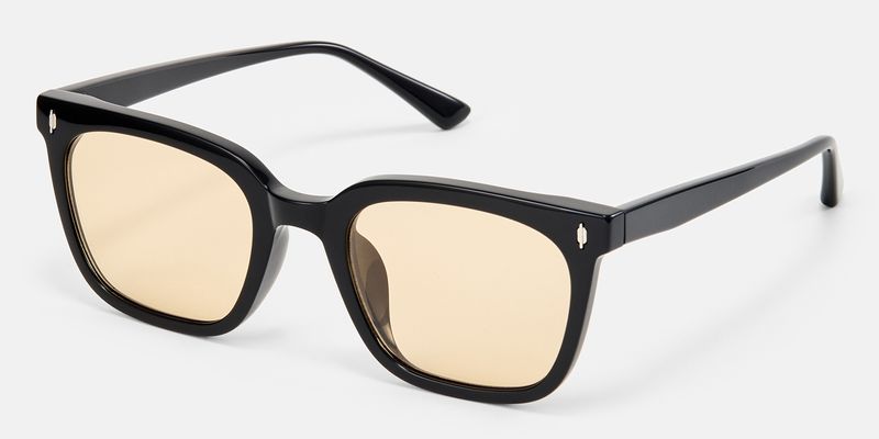 Cosmo - Rectangle Black Sunglasses