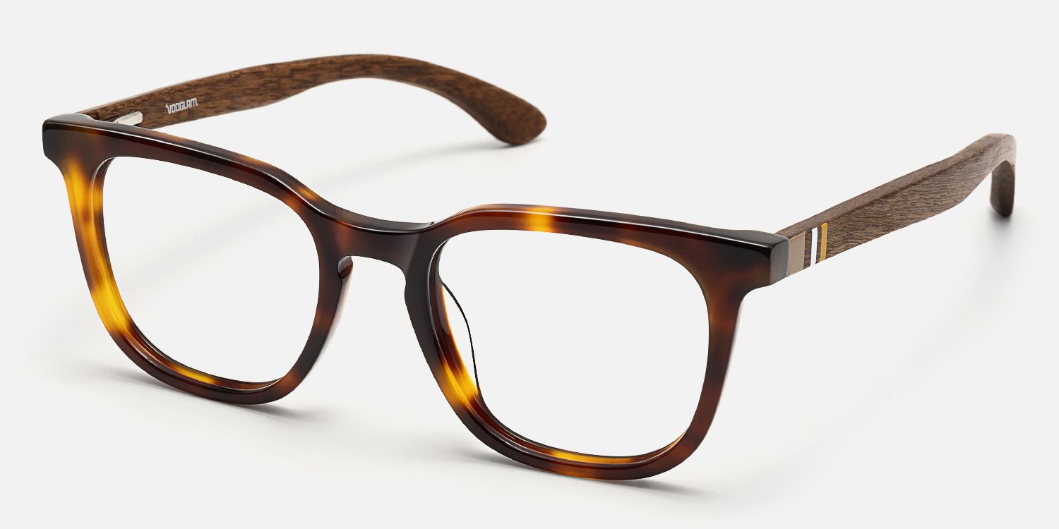 Lote - Square Tortoise Eyeglasses | Vooglam Front View