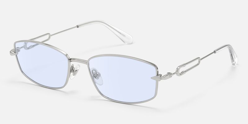 Bladework - Rectangle Silver Sunglasses
