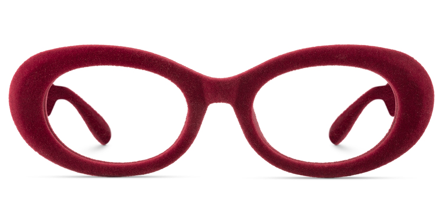 

Royale - Oval Red Eyeglasses