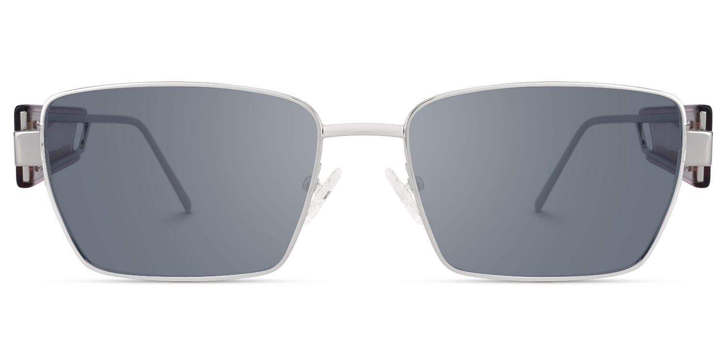 Rogue - Rectangle Silver Sunglasses - 1