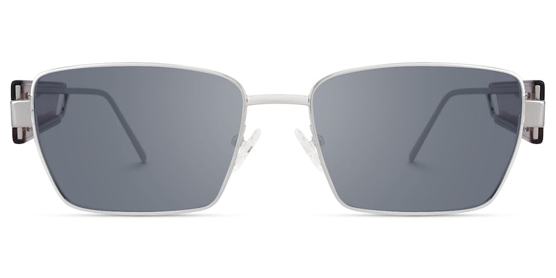 Rogue - Rectangle Silver Sunglasses