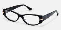 Erica - Rectangle Black Eyeglasses