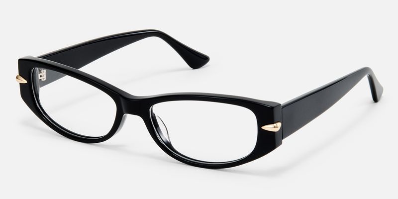 Erica - Rectangle Black Eyeglasses