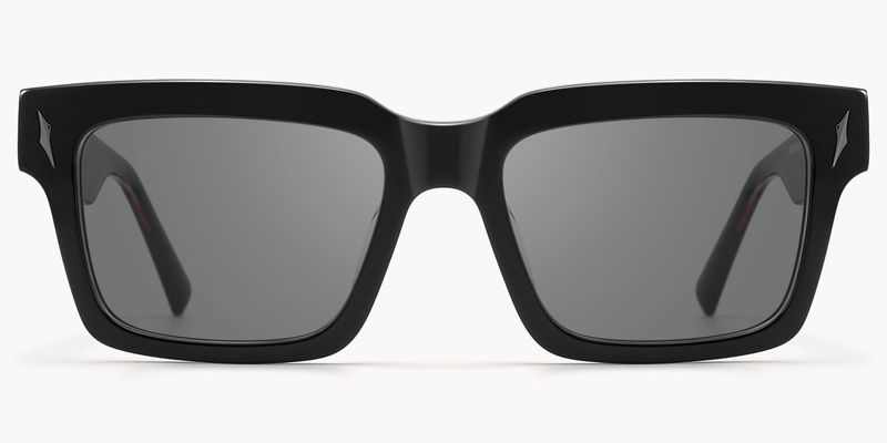 Razor - Rectangle Black Sunglasses