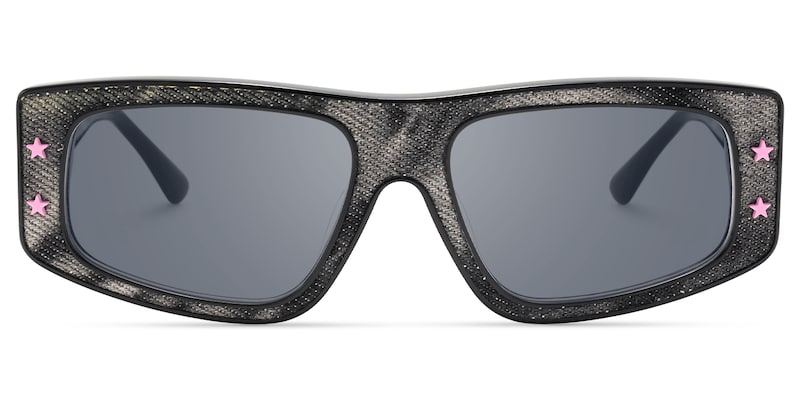 Maeva - Rectangle Black Sunglasses