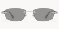 Fracture - Rectangle Gray Sunglasses - 1