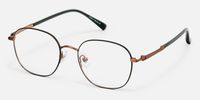 Luxe - Round Blue Eyeglasses | Vooglam Front View