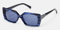 Stratus - Rectangle Blue Sunglasses