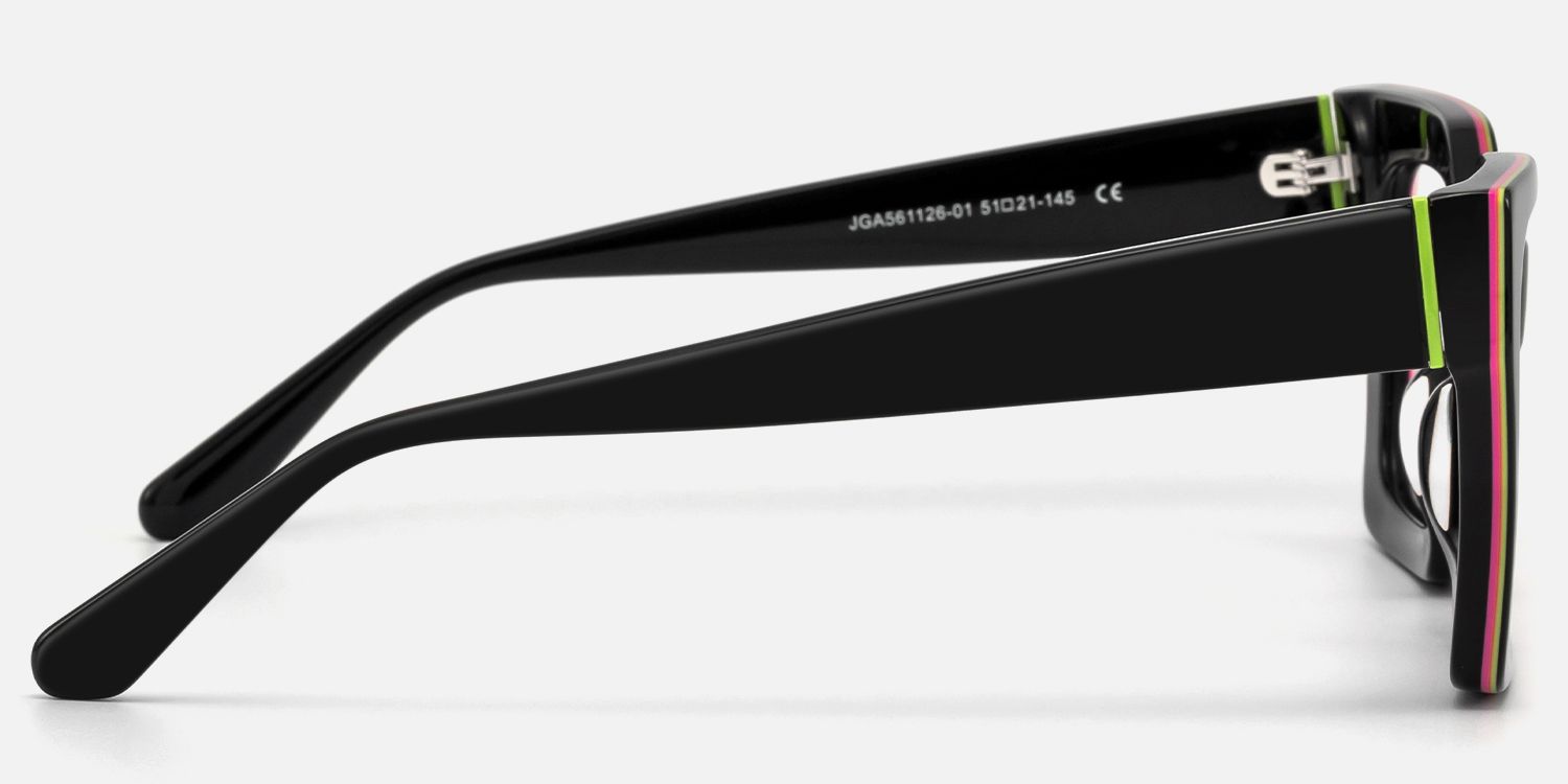 Trance - Square Black Eyeglasses product detail 3