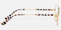 Briar - Square Gold Eyeglasses | Vooglam Side View