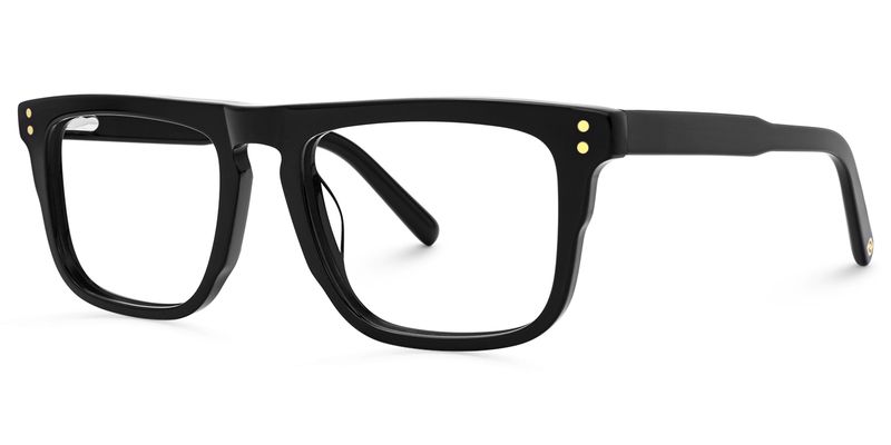Charlotte - Rectangle Black Eyeglasses