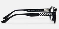Narges - Rectangle Black Eyeglasses | Vooglam Side View
