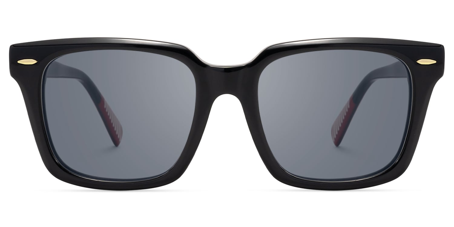 Valor - Square Black Sunglasses - 1