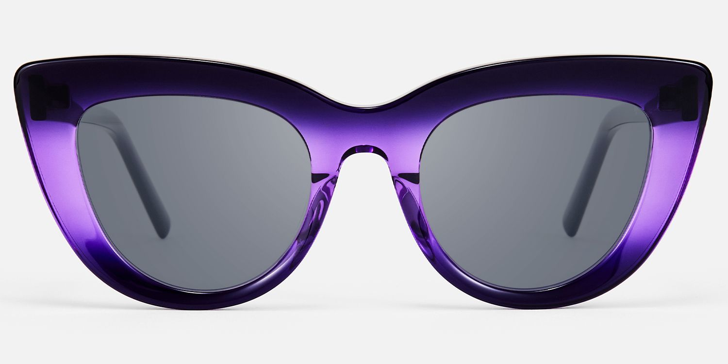 Pastora - Cat Eye Purple Sunglasses | Vooglam Angle View