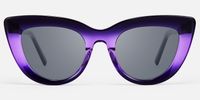 Pastora - Cat Eye Purple Sunglasses | Vooglam Angle View
