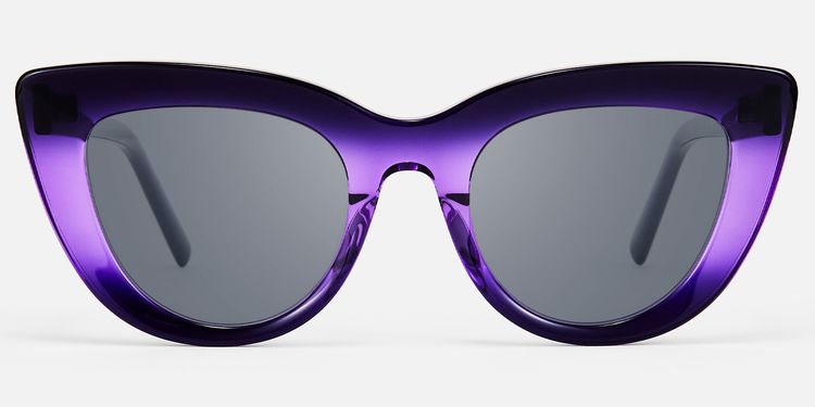 Pastora - Cat Eye Purple Sunglasses by Vooglam