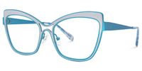 Eleuterio - Butterfly Blue Eyeglasses | Vooglam Front View