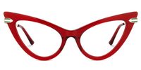 Fariat - Cat Eye Red Eyeglasses | Vooglam Angle View