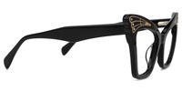 Kalinda - Cat Eye Black Eyeglasses | Vooglam