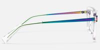 Nebula - Rectangle Transparent Eyeglasses | Vooglam Side View